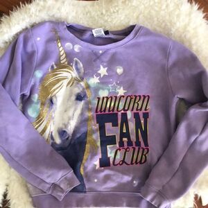 Joe Boxer Purple unicorn girls sweatshirt 10/12